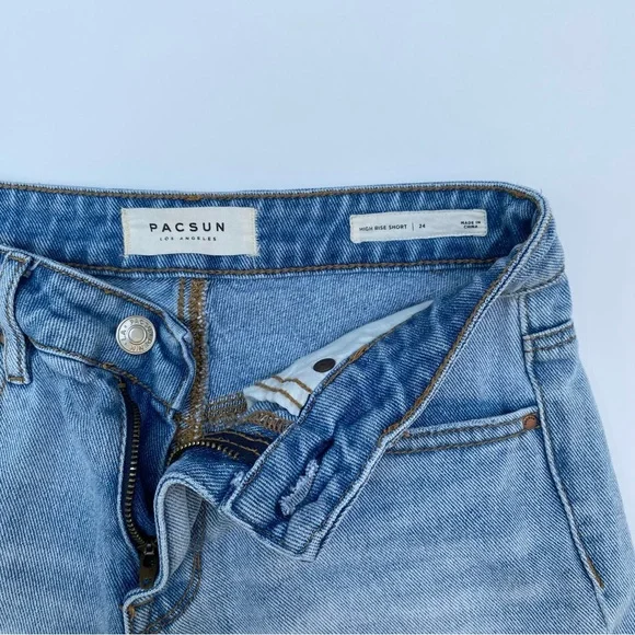 Distressed Denim Shorts - Picture 3 of 4